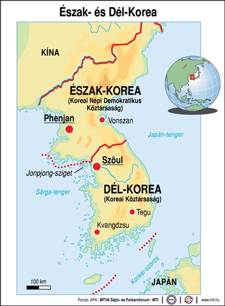 Interkontinentális ballisztikus rakéta Észak-Korea nyugati partvidékén