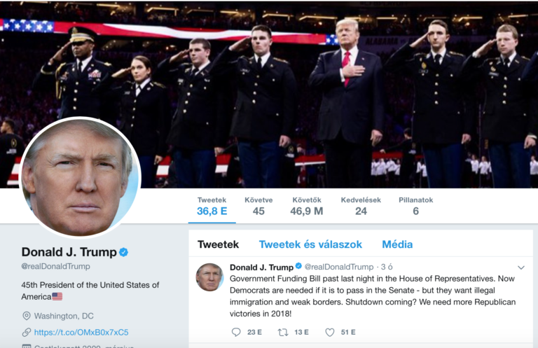 Donald Trump,  a Twitter királya