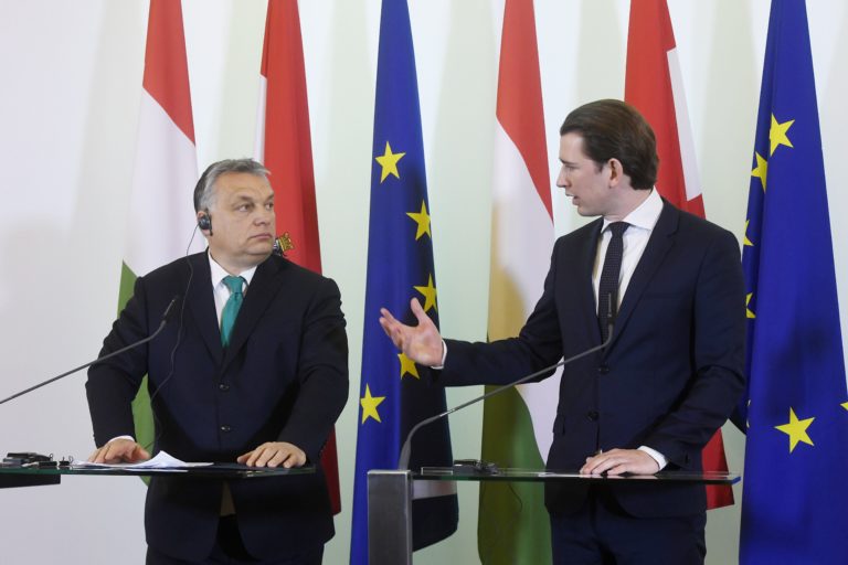 Az osztrák kancellár is Orbán ellen fordult