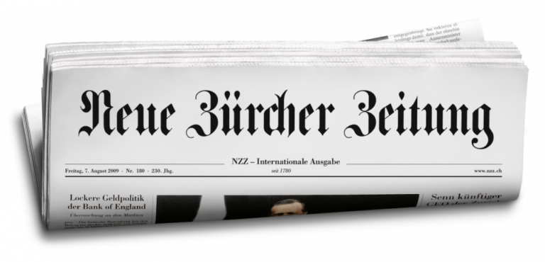 Neue Zürcher Zeitung a tüntetésekről