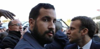 Alexandre Benalla, itt még Macron testőreként