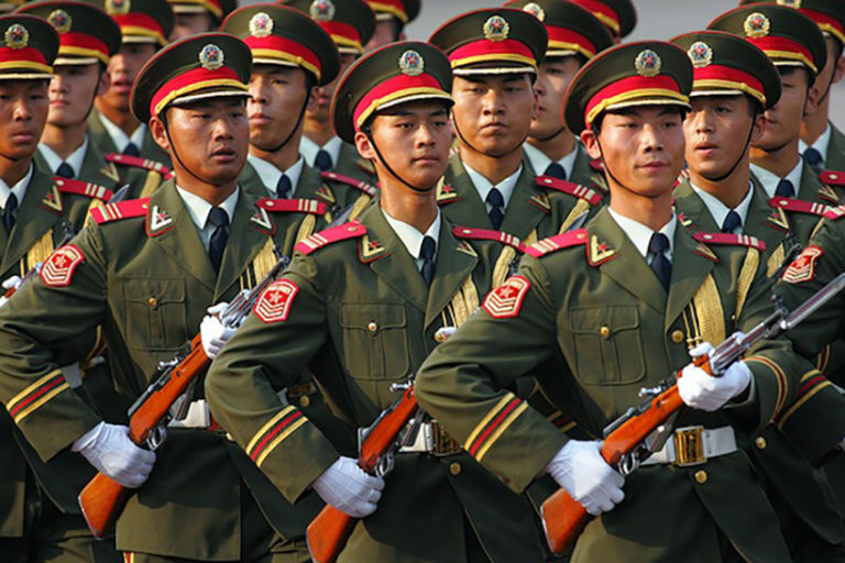 Kínai katonák Bajorországban