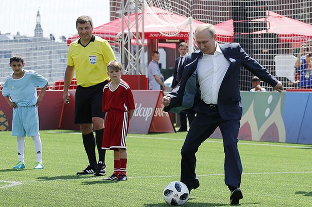 Putyin és a futball világbajnokság