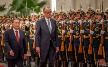 Merz kancellár Pekingben: Kína újra az első a német külkereskedelemben